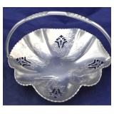 Hammered aluminum basket