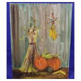 Oil on board signed painting