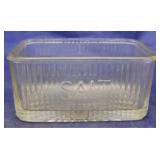 Glass salt container