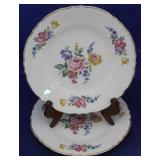 2 Virginia Rose 9" plates