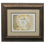 Clock Face print plate signed by Salvador Dali