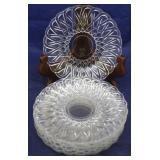 6 Indiana Glass Pretzel 6" plates