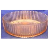 Pink Depression Glass bowl