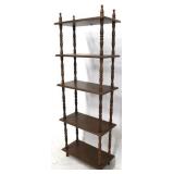 Vintage carved 5 tier shelf
