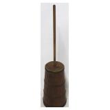Wooden butter churn with dasher