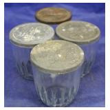 4 Vintage jelly jars