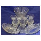 Group assorted vintage glass