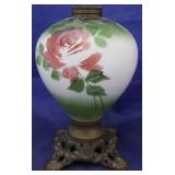 Painted oil lamp base