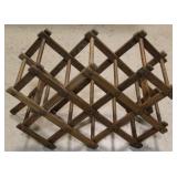 Wooden wine rack