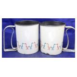 Pair vintage sifters