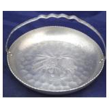 Hammered aluminum basket