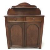 Vintage double door jelly cupboard w/ rack