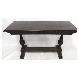 Mahogany double pedestal sofa table