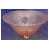 Pink Royal Lace 3 footed bowl