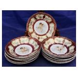 Victoria Austrian set of 12 bowls