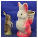 2 Paper mache candy containers