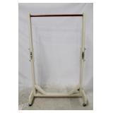 Wood rack on rollers