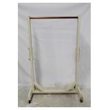 Wood rack on rollers