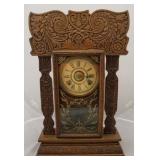 Diagram Wood Mantle Clock- 11"X 14 1/2"