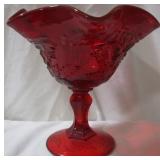 Fenton Red Compote