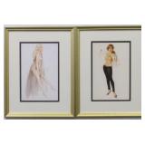 Set of 2 pin up girls giclee by Alberto Vargas