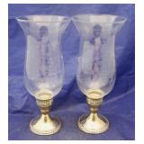 Mayflower Sterling Base Glass Hurricanes