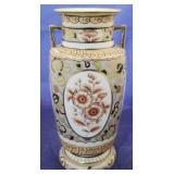 Nippon hand painted vase