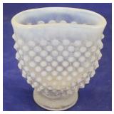 Fenton opalescent Hobnail vase
