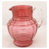 Cranberry Glass Pitcher