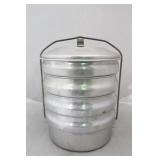 Aluminum 5-tier stacking Lunch/snack kit