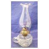 Oil Lamp  11" tall