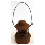 VA Dept of Highways vintage red globe lantern