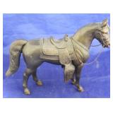 Copper plated horse statue