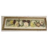 Framed chrysanthemums print