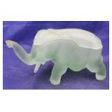 Glass Elephant Box- 8"X 5"