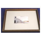 Framed artwork - signed