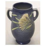 Roseville Freesia handled vase