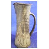 Signed art pottery pitcher