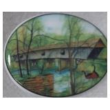 P Buckley Moss Old Covered Bridge Pin