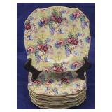 Royal Winton Welbeck Chintz set 10 plates