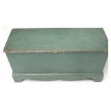 Primitive painted blanket box