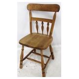 Vintage Chair  34" X 15 1/2" X 13"