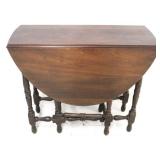 Mahogany gate leg drop leaf table