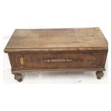 Carved Jacobean Blanket Chest - as is