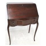 Ladies Cabriole leg vintage slant front desk