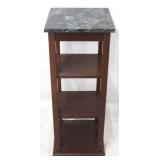 Marble top shelf stand