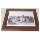 Jennie Brownscombe Framed Print  "Berry Pickers"