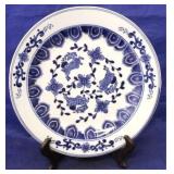 Blue & white plate