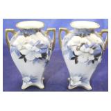 Pair Nippon handled vases