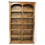 Open front wooden bookshelf